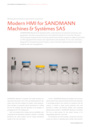 Modern HMI for SANDMANN Machines & Systèmes SAS